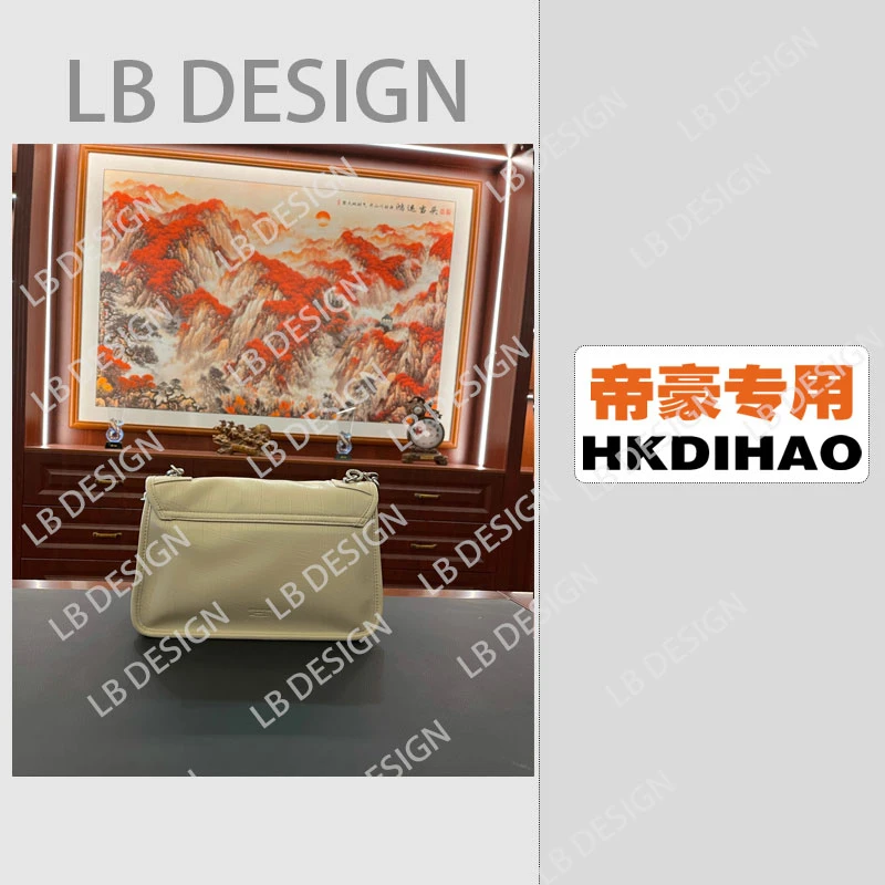 LBDESlGN【香港帝豪2503杏仁色】欧美高端2024女神经典时尚百搭包包
