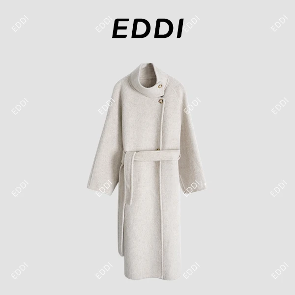 2024秋冬新韩系气质时尚毛呢中长款轻奢休闲羊毛大衣8005新