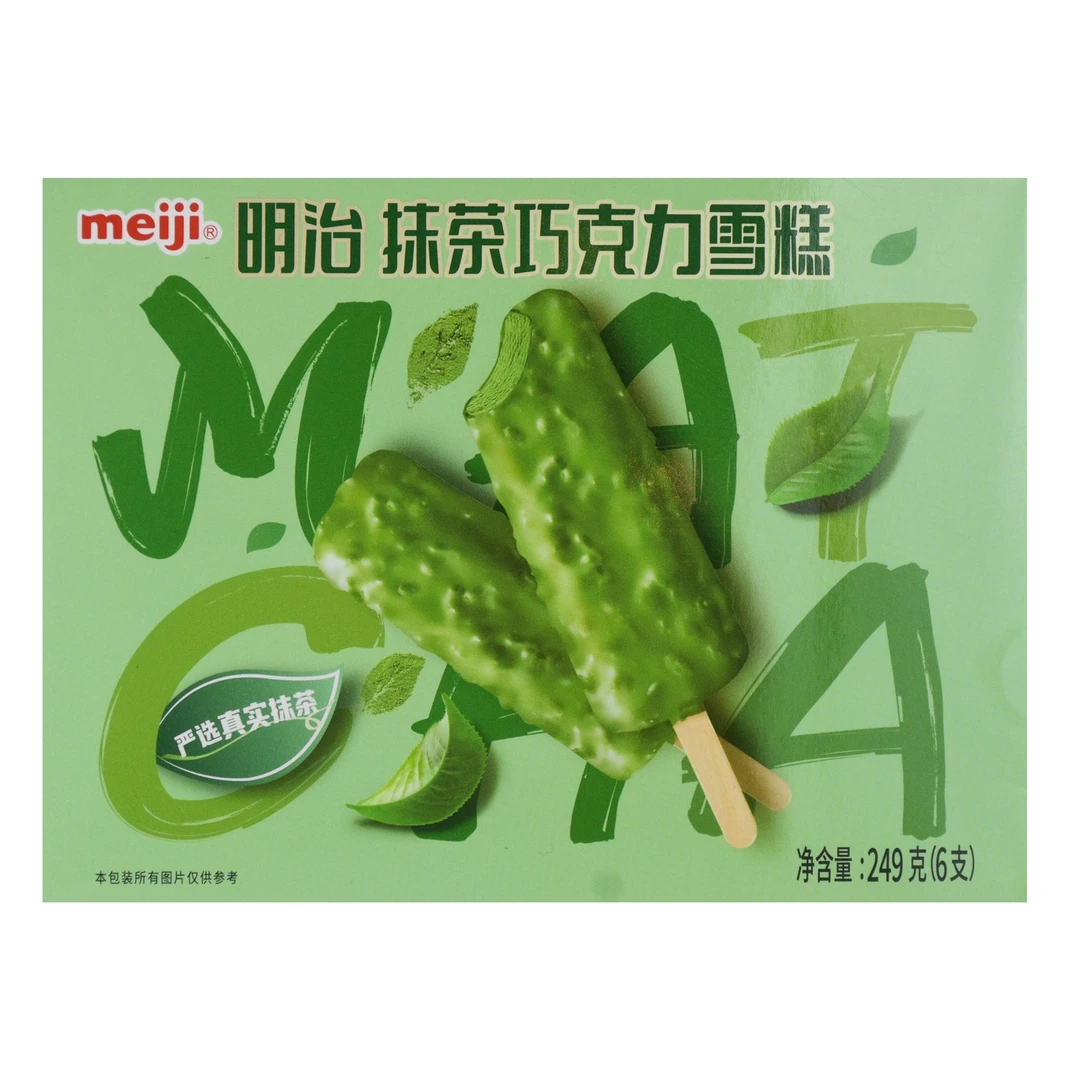 明冶抹茶巧克力雪糕6支☞一小时到家