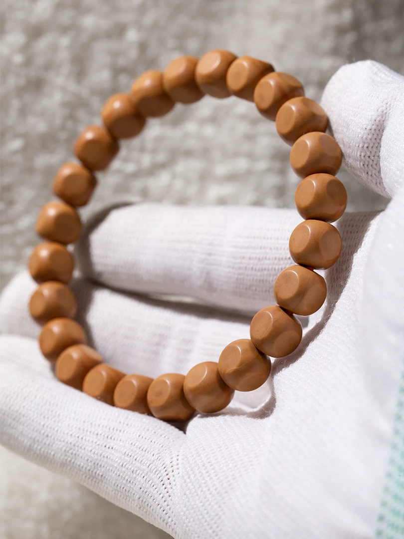 【慧珠造物】大面六方精品微瑕8-9+mm左右猴头手串