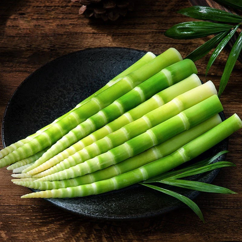 四川火锅食材野生绿笋小竹笋新鲜春笋嫩笋尖翡翠绿笋素菜 500g