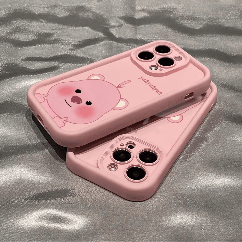搞怪小海狸苹果15手机壳iphone14promax软壳13金刚砂12/11/xs全包