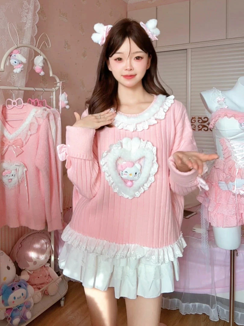 【冬日小甜心】毛衣/短裙/帽子