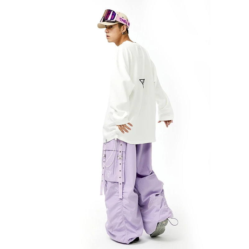 CHILLWHITE滑雪工装裤男女宽松防水户外中性百搭时尚os滑雪裤