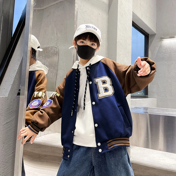 OL.春季上新】  棒球服男童春秋款新款帅气男孩秋款外套中大童洋气
