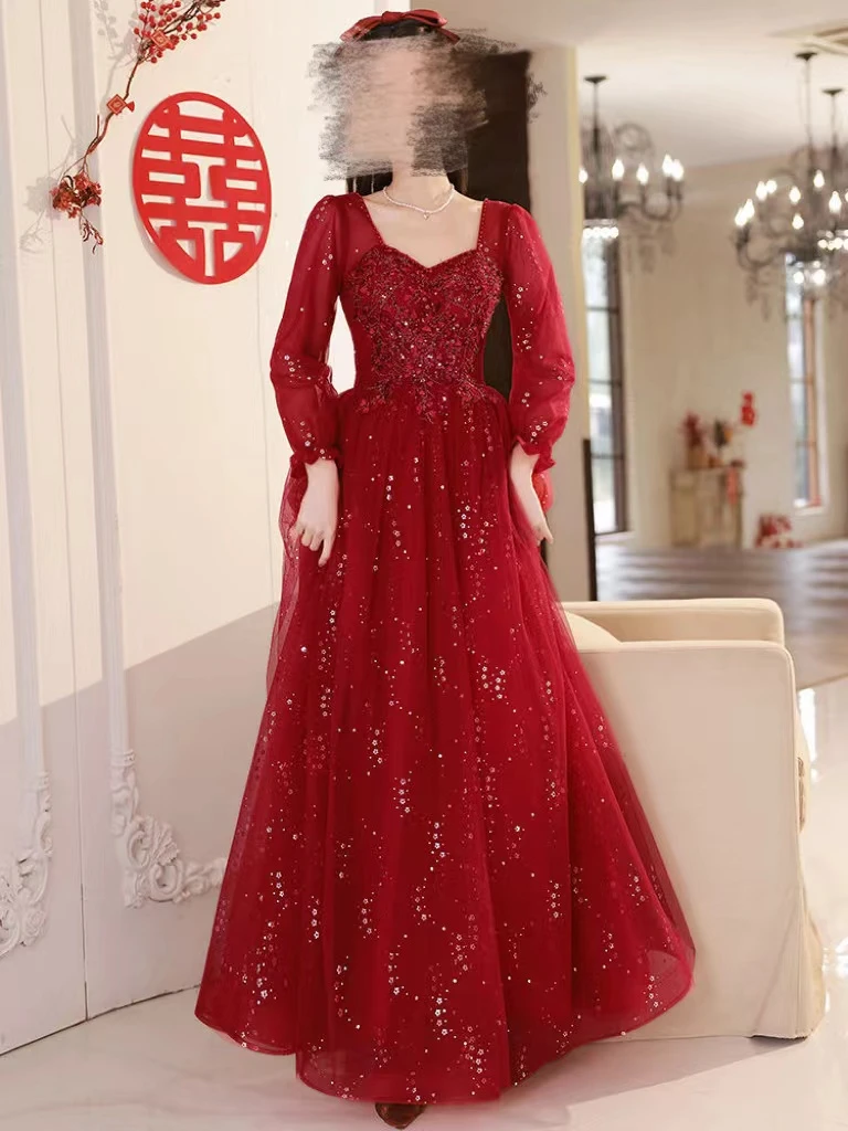 NO退NO换【请备注编号】连衣裙礼服仙气小众长款显瘦气质宴会