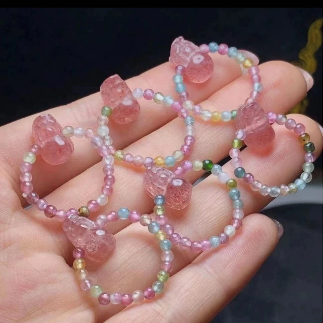 TG0042天然草莓晶貔貅戒指 多样性发其一