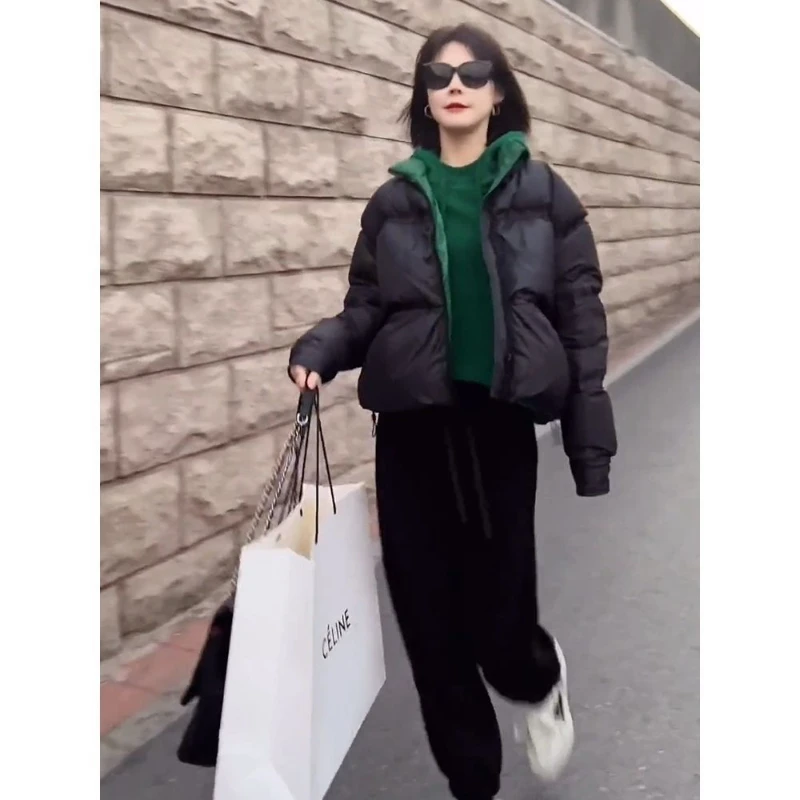 韩国东大门2024网红爆款韩版棉服女冬小个子面包服短款立领ins