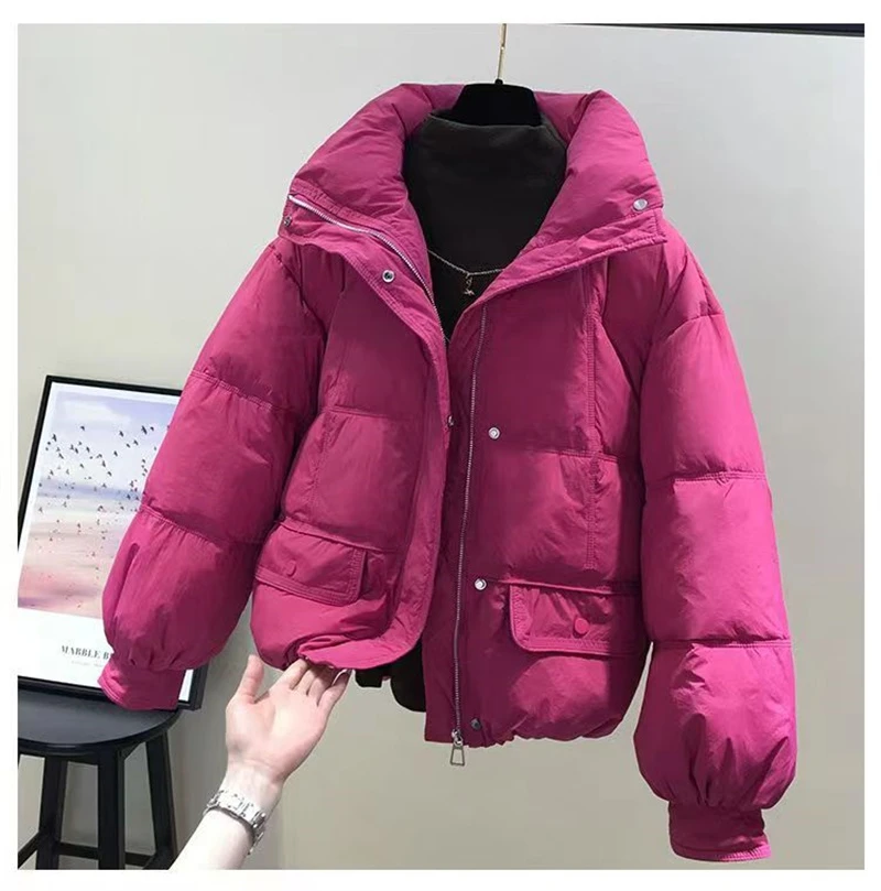 2024冬季新款小个子爆款棉服百搭棉袄高级时尚保暖外套棉衣女