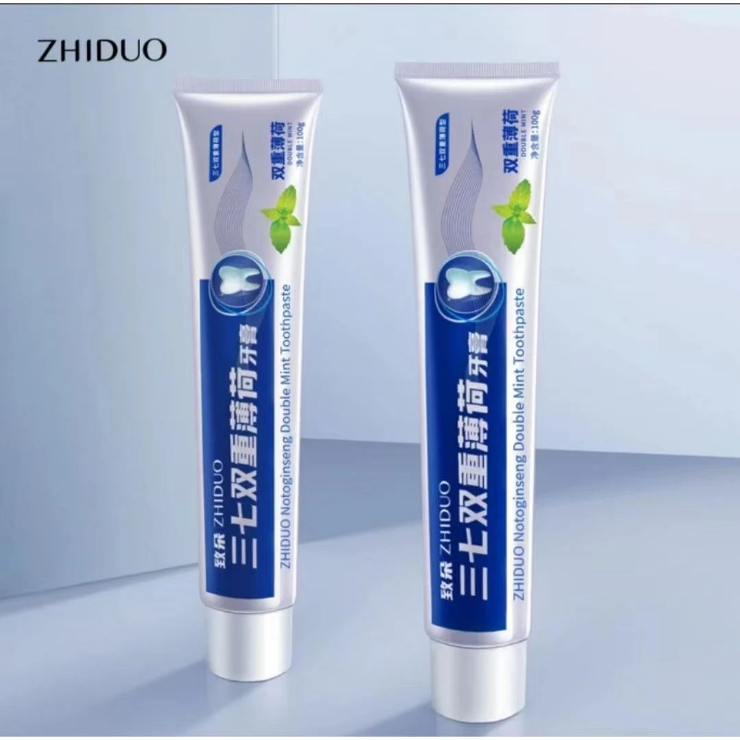 双重薄荷牙膏家庭装清新口气口腔护理草本去黄持久留香炫白洁牙