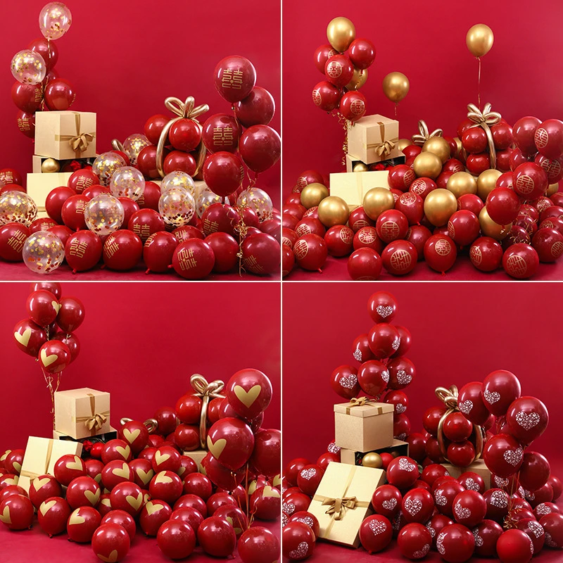 气球装饰网红结婚房布置套装女创意场景浪漫婚礼用品订婚加厚2025