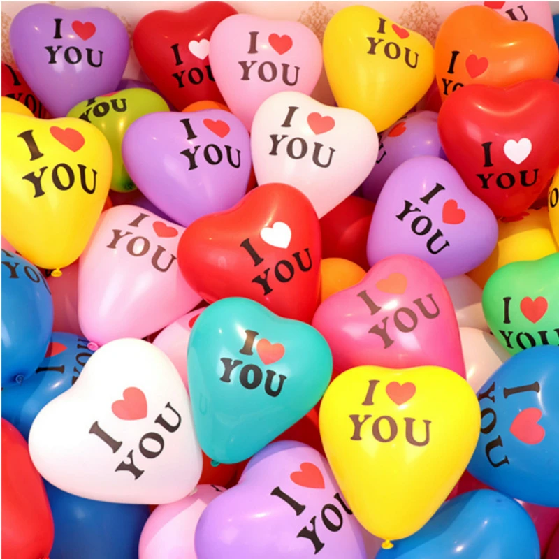 结婚用品心形气球装饰爱心婚礼求婚告白生日派对布置儿童浪漫桃心