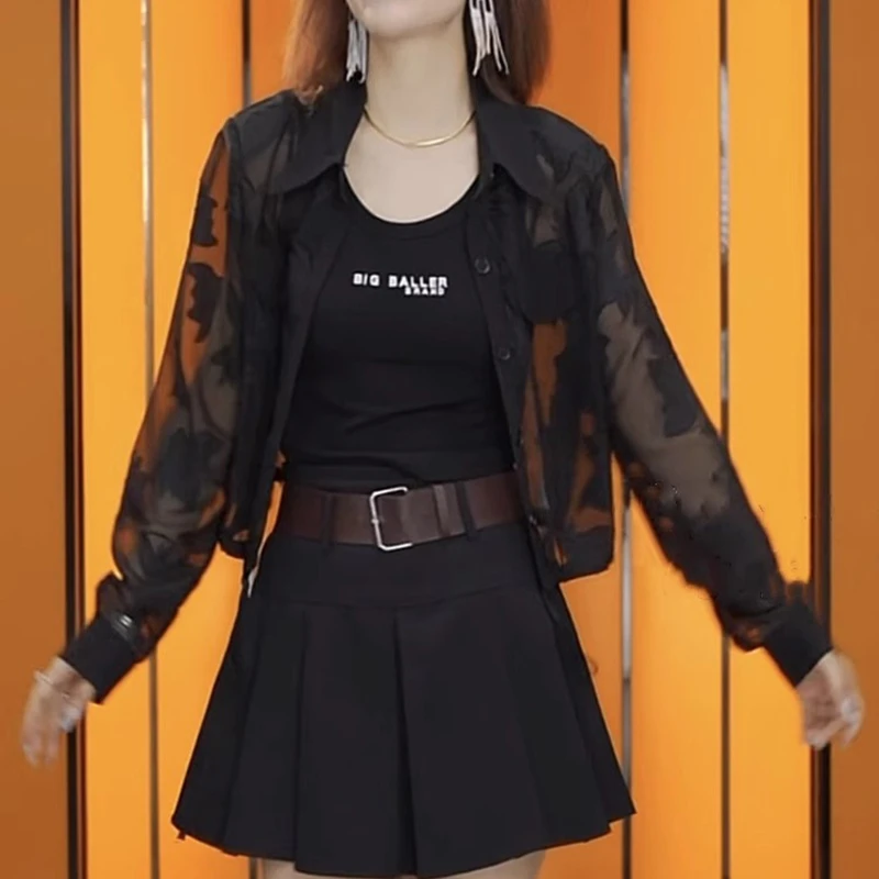 高级感防晒衣衬衫女款2024夏季新款洋气时尚外搭披肩薄款透气外套