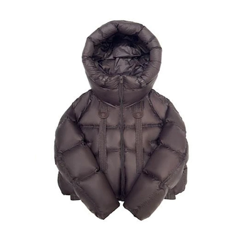 2025年秋冬季新款设计感连帽时尚休闲棉服女士洋气加厚款潮流棉衣