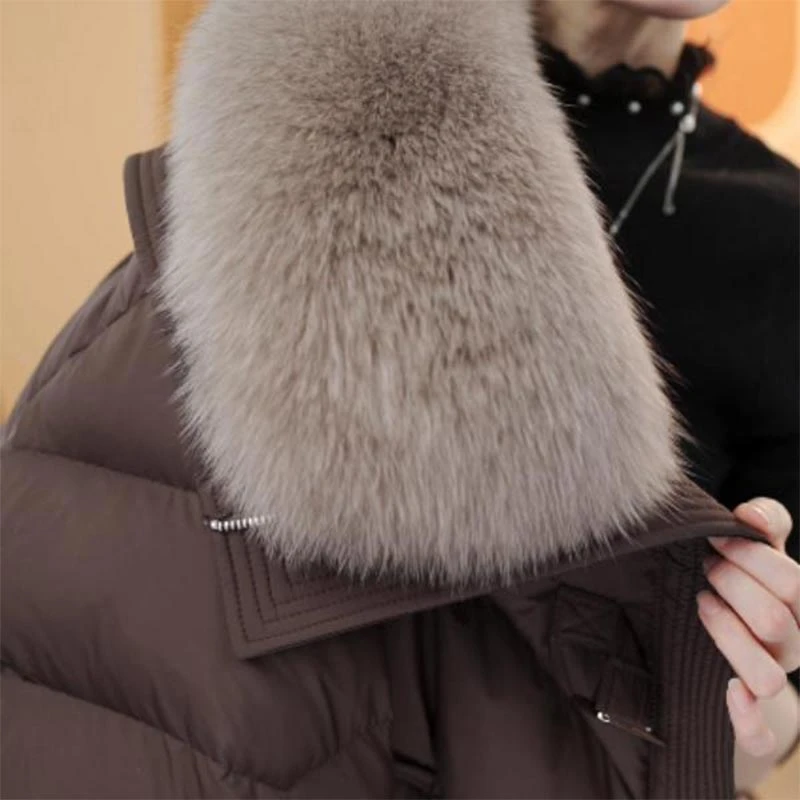 韩版时尚高级感加厚保暖棉服女2024年秋冬季新款带毛领洋气外套潮