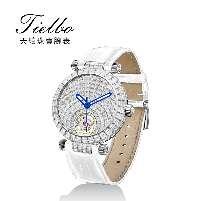 Tielbo/天舶钻爆系列繁星满钻全自动机械机芯腕表高奢手表T856M