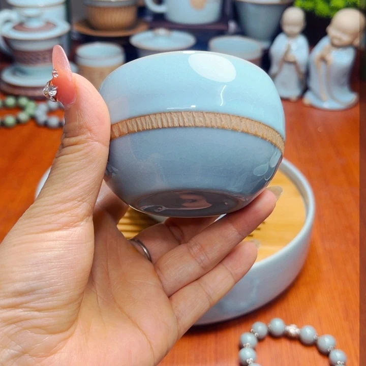 【闪购商品】汝州御盏汝瓷厂，茶器大全，手串挂件