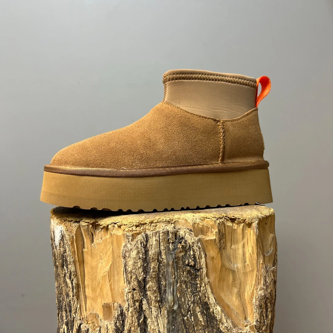 【短筒铅笔靴】休闲加绒保暖搭子冬季女士加厚厚底百搭短筒雪地靴