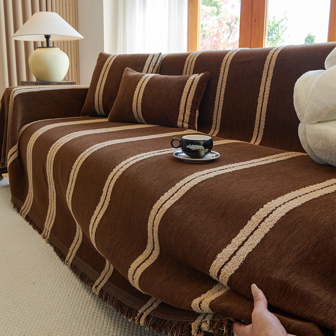 2025新款防猫抓沙发巾套罩轻奢高级感防滑垫盖布四季通用沙发毯子