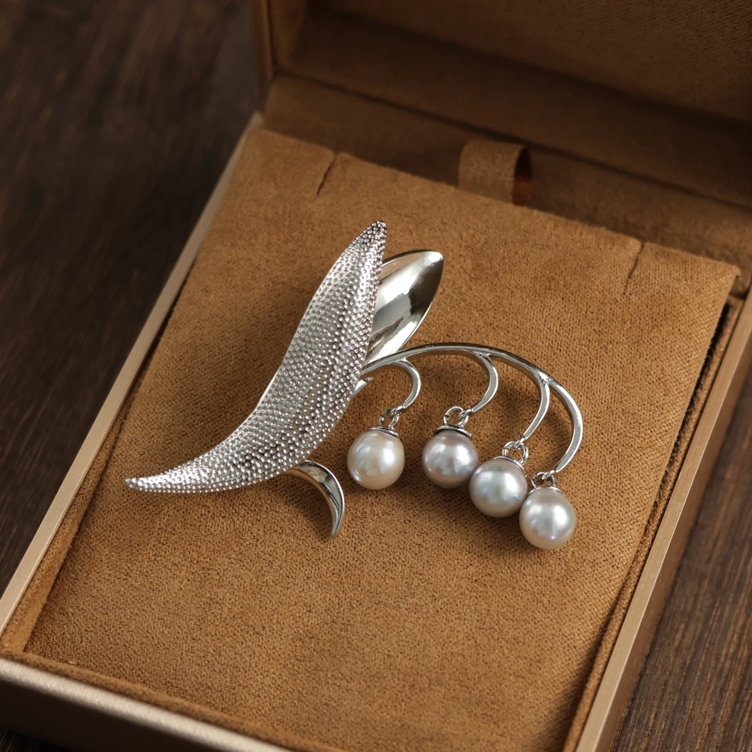 【正念珠宝】独立设计海水珍珠胸针-122578