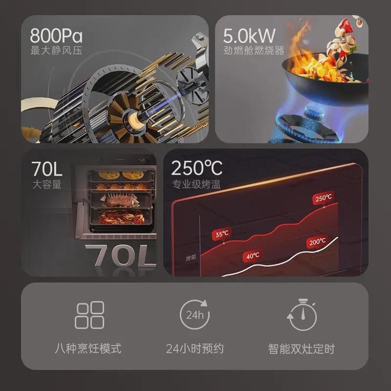 SANFER/帅丰V3K01台式蒸烤一体集成灶家用蒸箱烤箱蒸烤箱集成灶