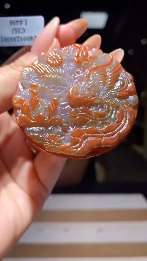 【闪购商品】定制翡翠未镶嵌1029yz-毛货挂件11