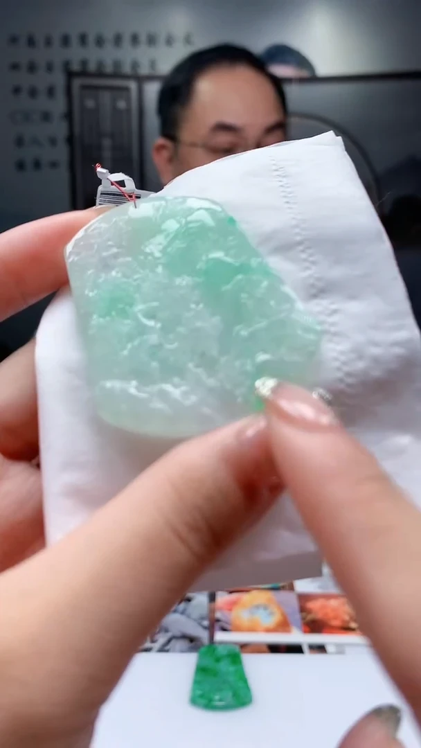【闪购商品】定制翡翠未镶嵌1010xd-毛货挂件14