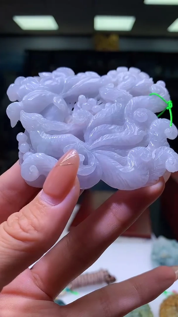 【闪购商品】定制翡翠未镶嵌1023hm-毛货挂件36