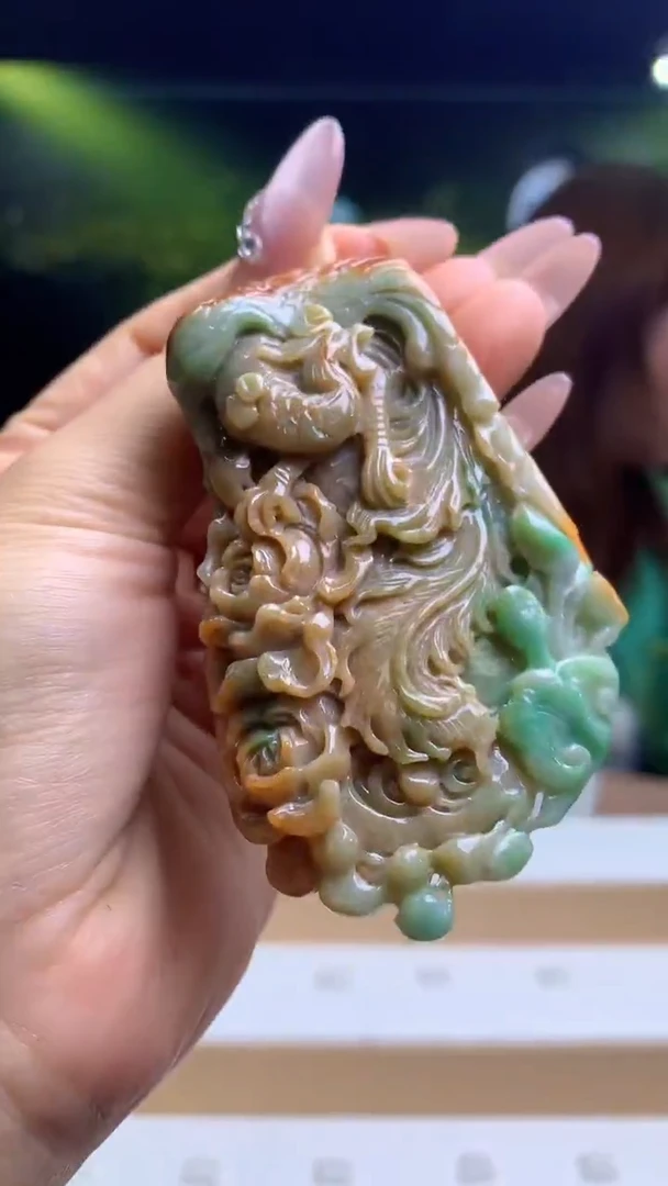 【闪购商品】定制翡翠未镶嵌1015yz--毛货挂件6