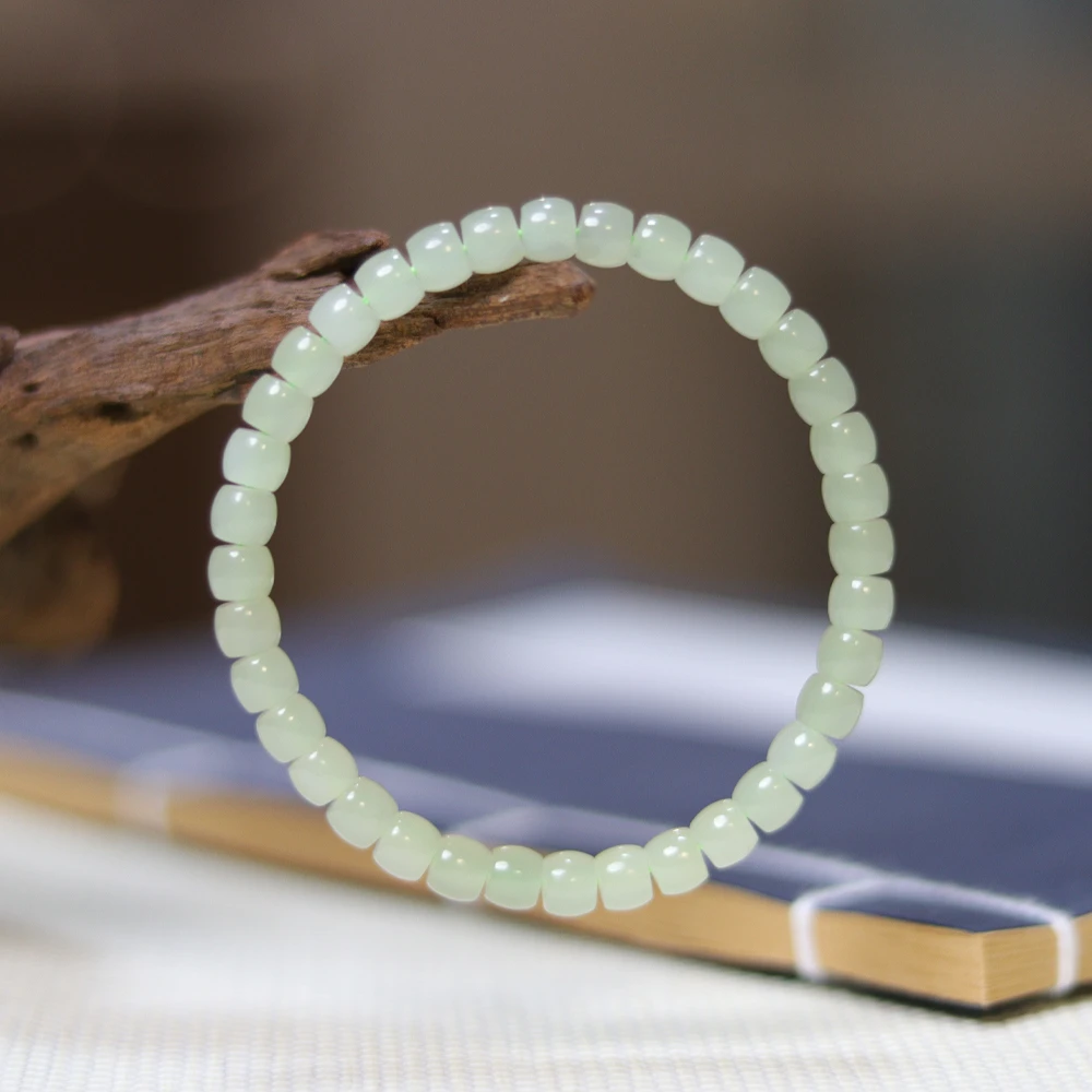 和田玉晴水手串·6mm直切·SHT2008