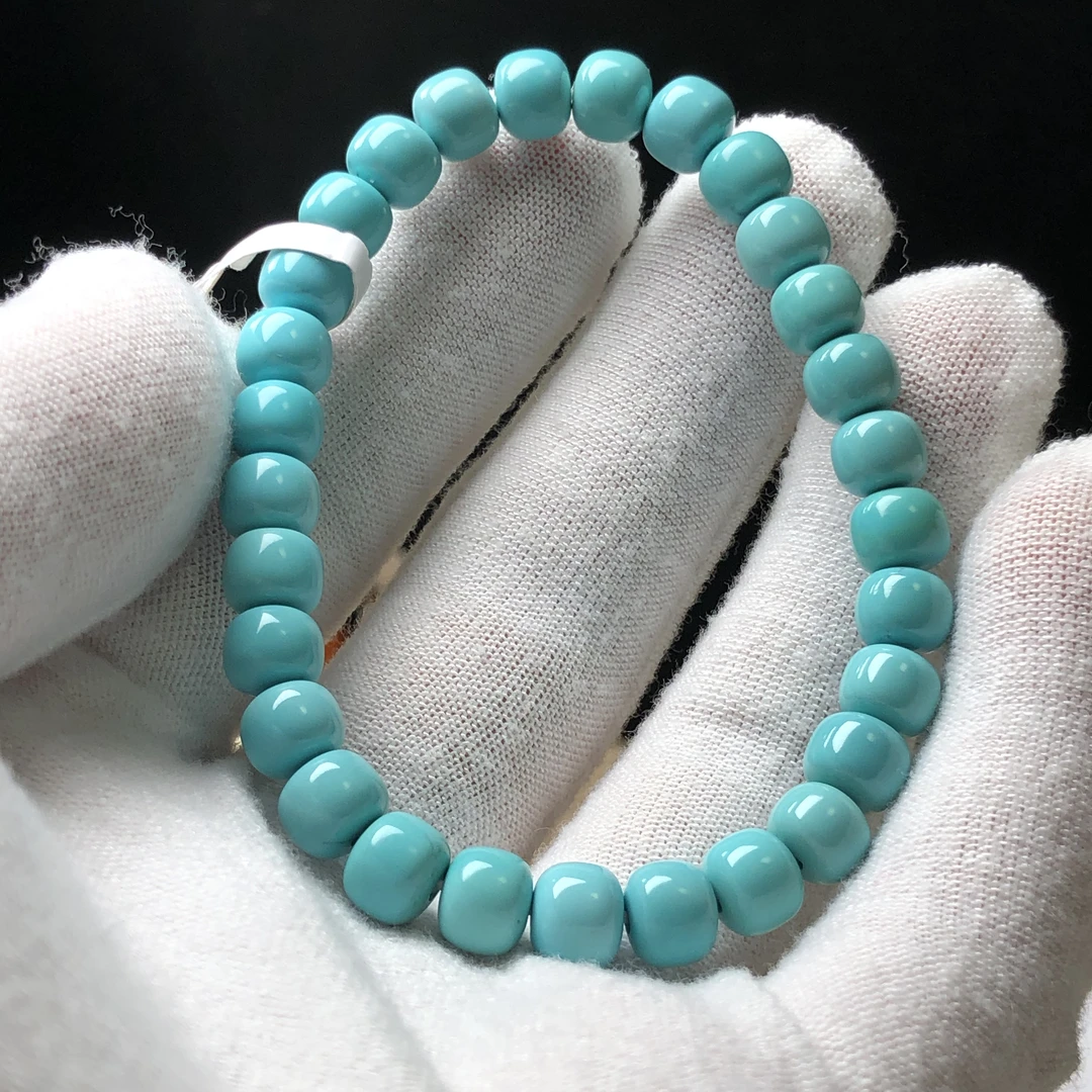 「石凡珠宝」原矿绿松石玉化老型 天然无优化