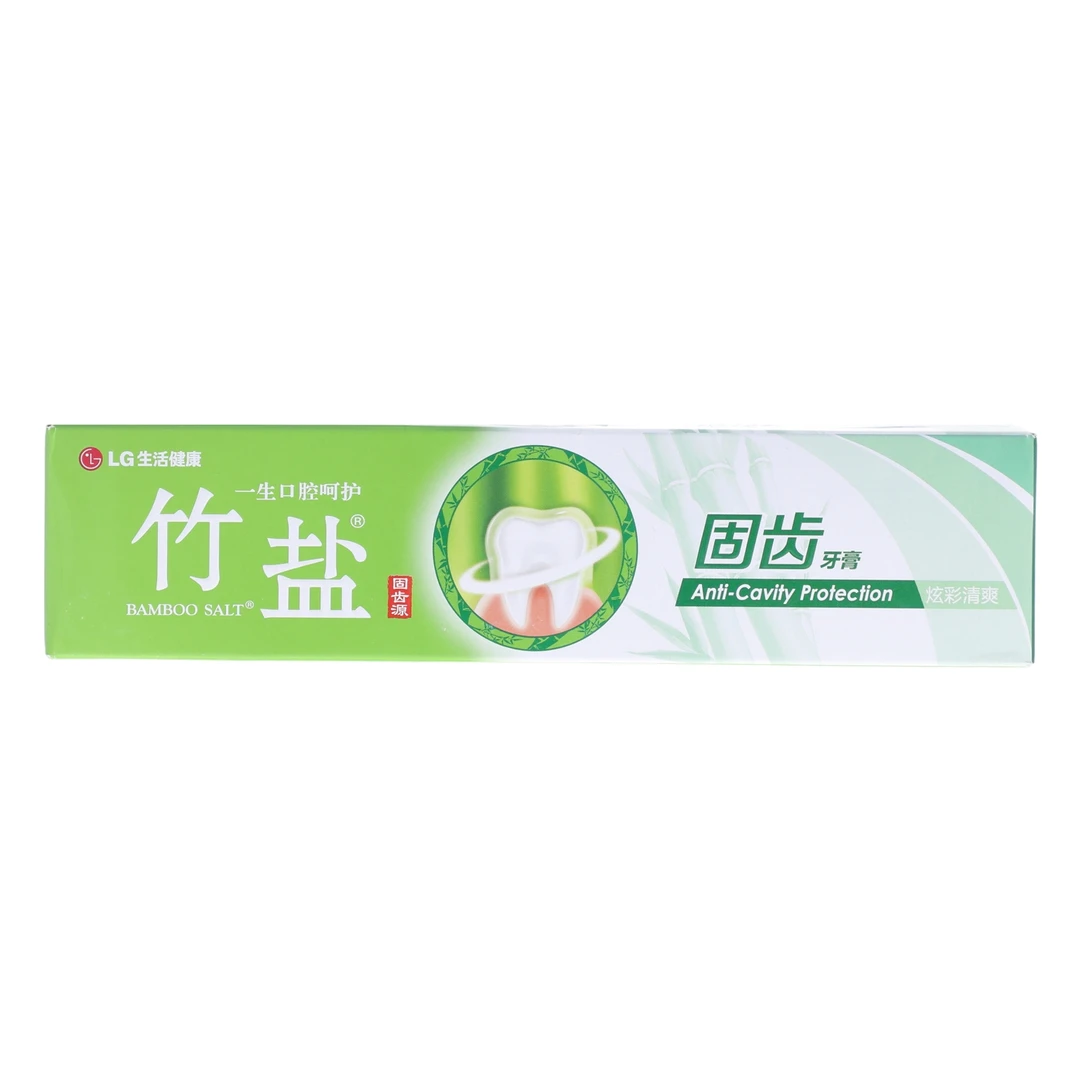 竹盐固齿源炫彩清爽固齿牙膏绿色 115g