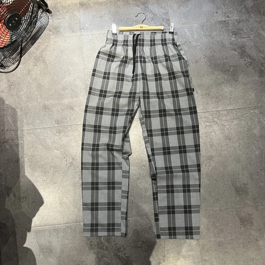 特价断码清货！日系男女情侣减龄格子微锥cityboy直筒休闲工装裤潮