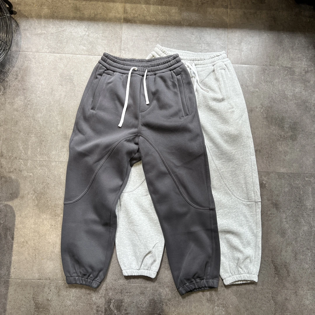 特价清货！500g重磅baby绒束脚裤宽松男女休闲卫裤加绒加厚九分裤