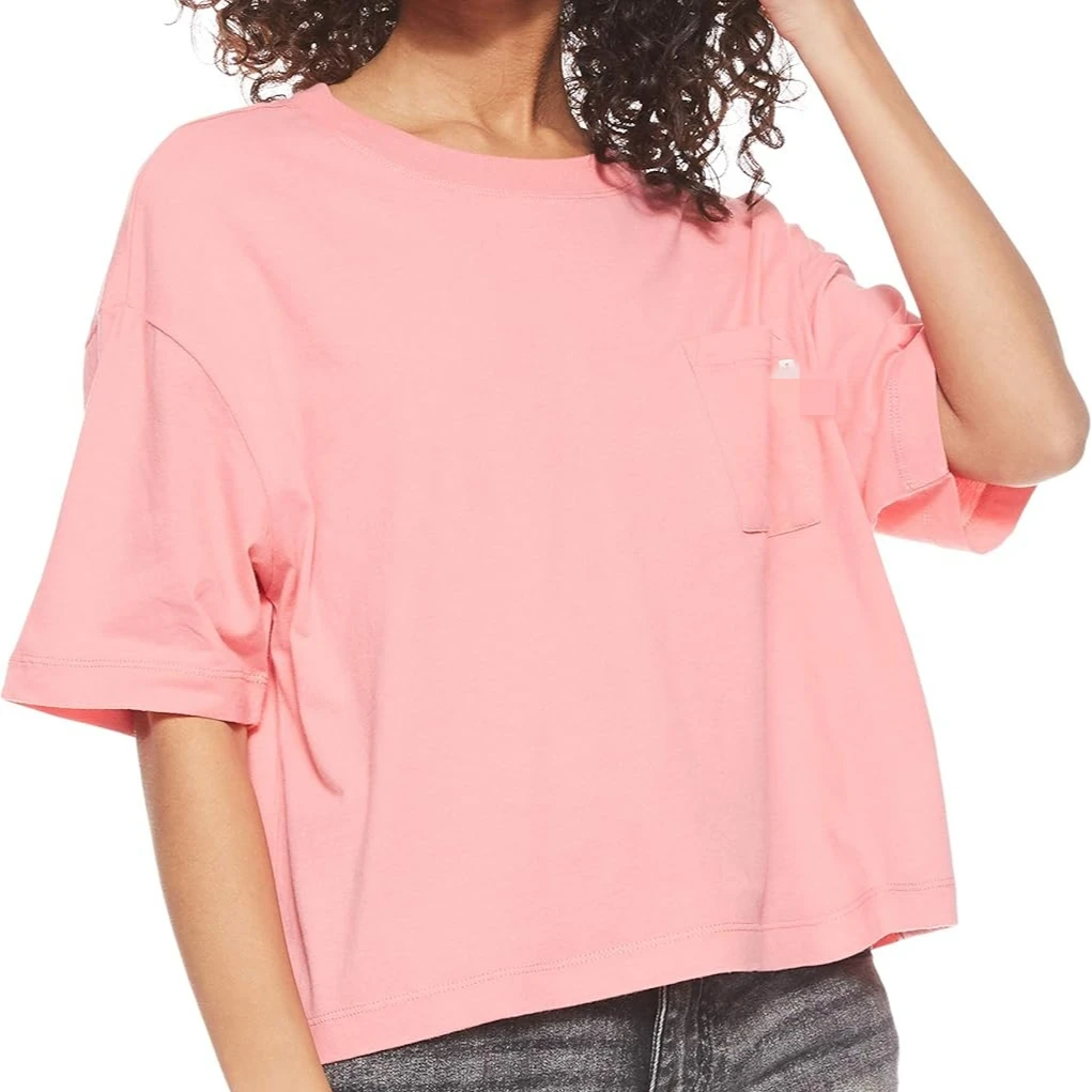 VS夏季宽松圆领女T恤印花休闲春夏半袖上衣纯色夏装短袖百搭女装