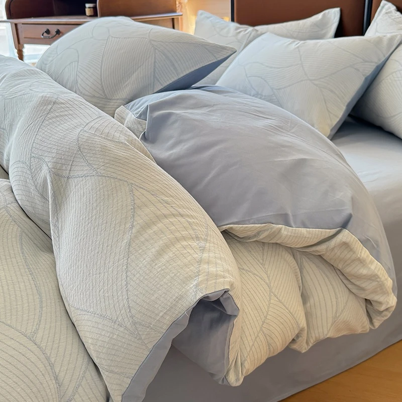 A类100全棉加厚磨毛四件套2024秋冬款纯棉被套床单三件套床上用品