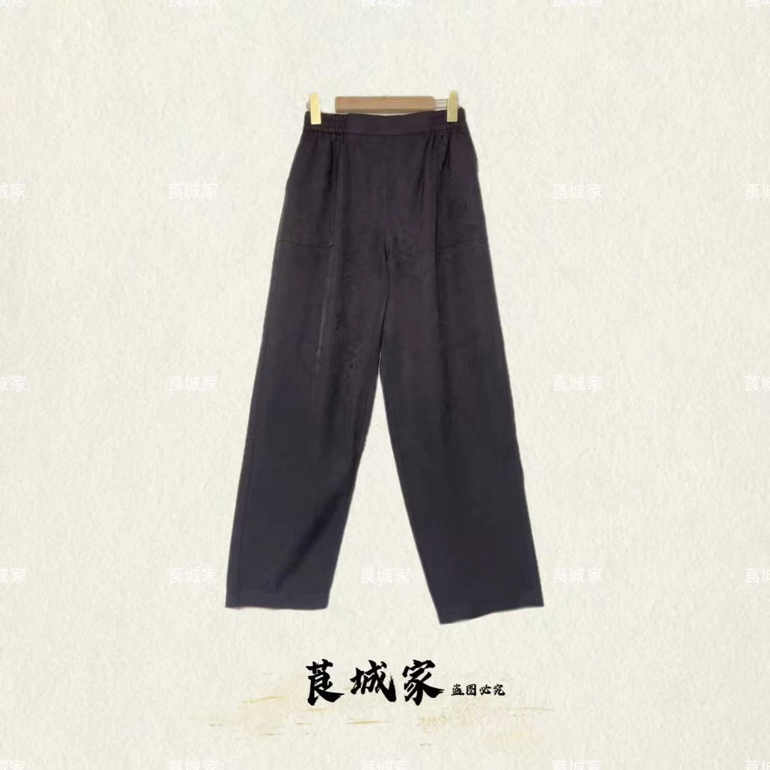 K1040生蔓 高定款老料提花全罗双面半松紧小脚裤