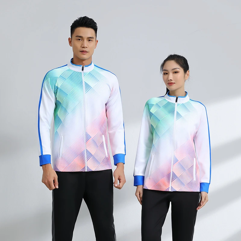 秋冬透气速干立领运动球服时尚休闲跑步外套男女同款运动外套学生