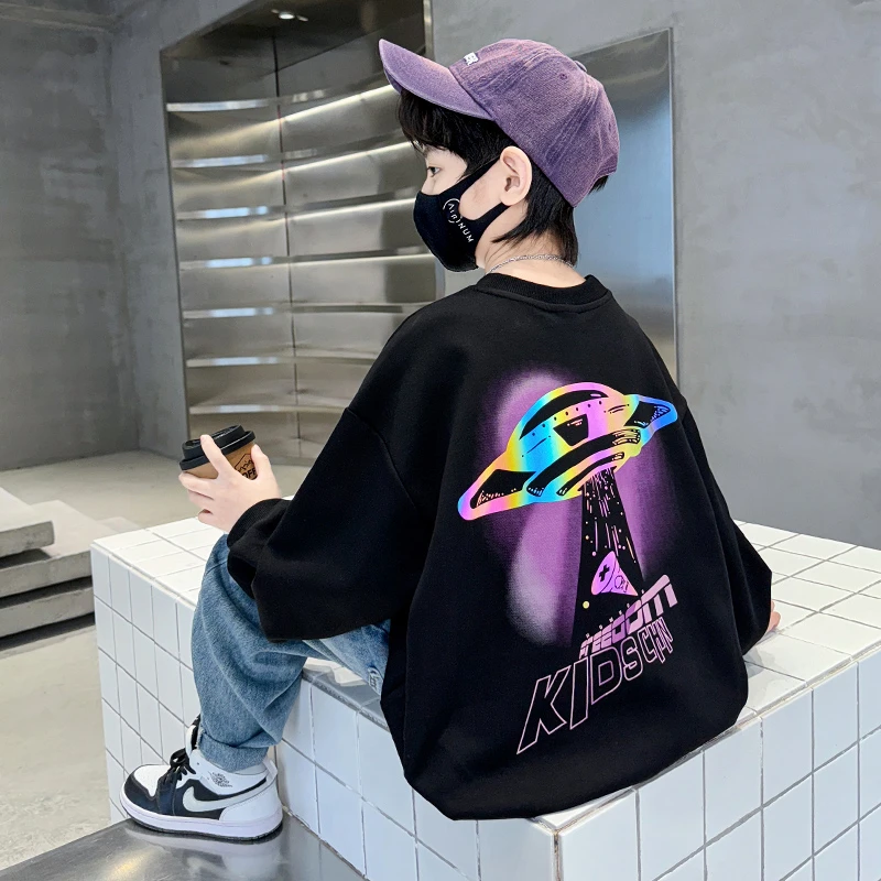 儿童装男童卫衣春秋2024新款大童男孩春季长袖上衣春装帅气时髦潮