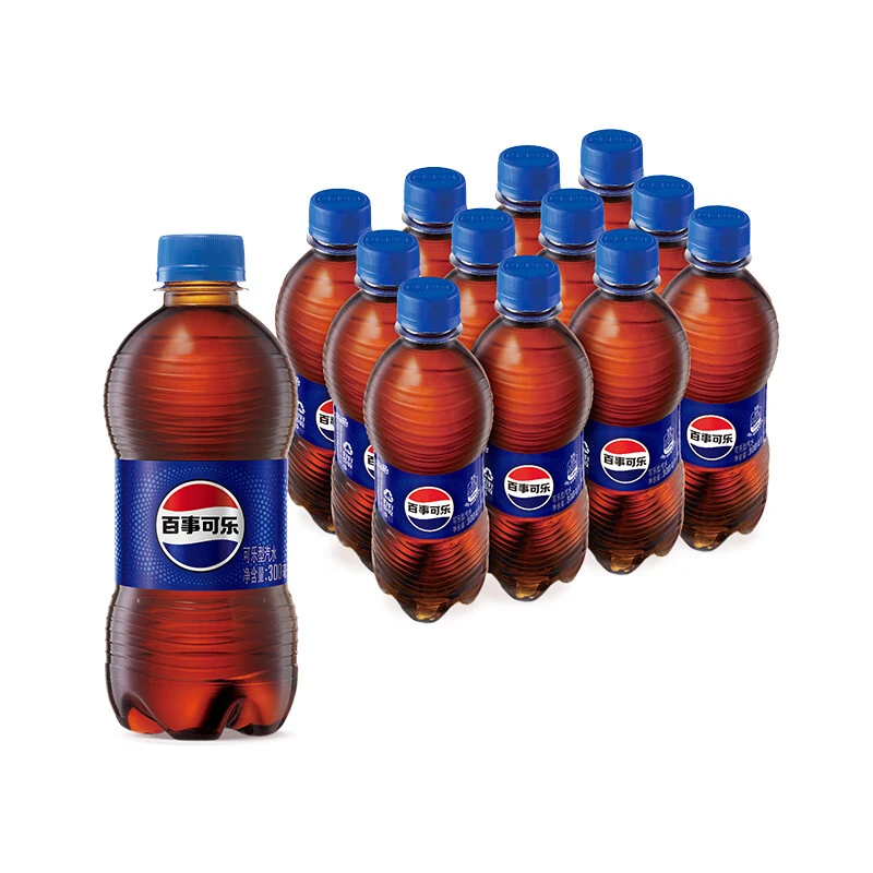 百事可乐Pepsi碳酸饮料美味 300ml*6瓶 (新老包装随机发货) 有糖