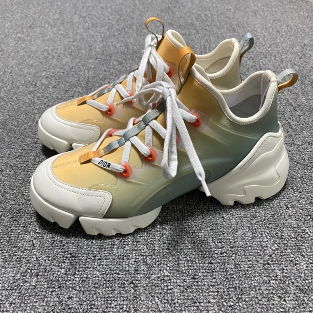 99新/37.5码/Dior/迪奥/渐变黄老爹鞋/BF00025