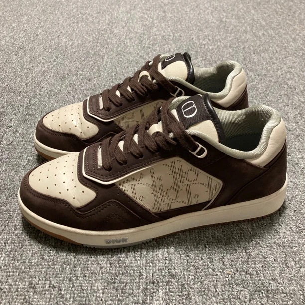 95新 DIOR/迪奥 98新/37码/Dior/迪奥/B27棕色印花板鞋/BF00138