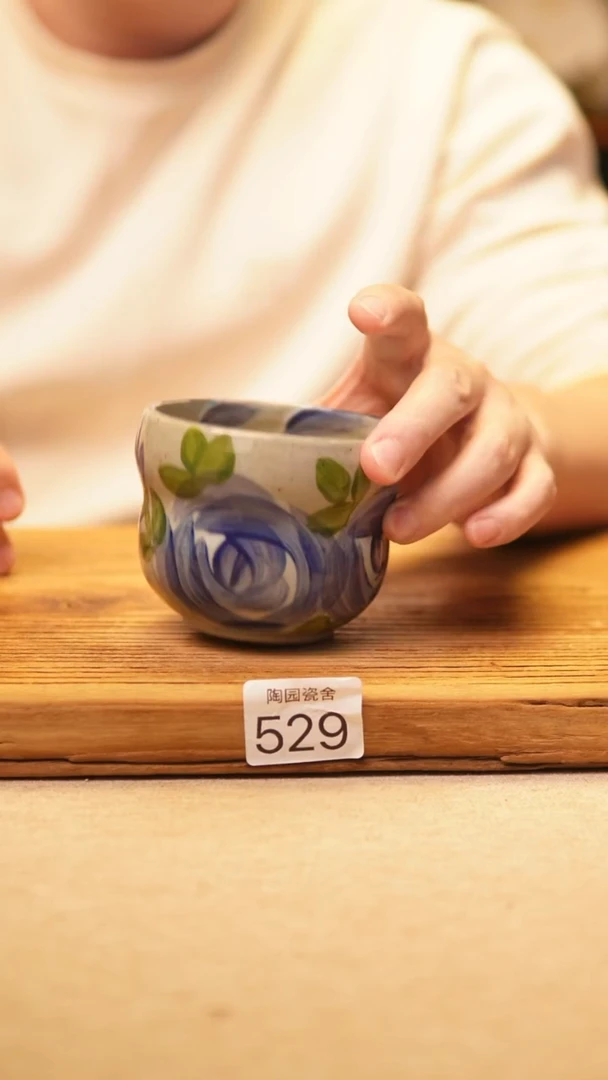 【闪购商品】@@陶园瓷舍@@纯手工手绘高温釉下彩