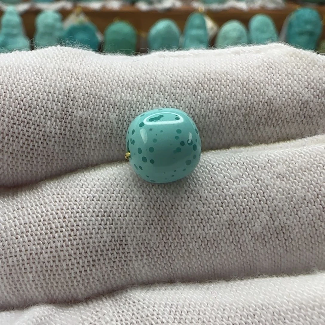 绿松石老型珠9.3mm未镶嵌