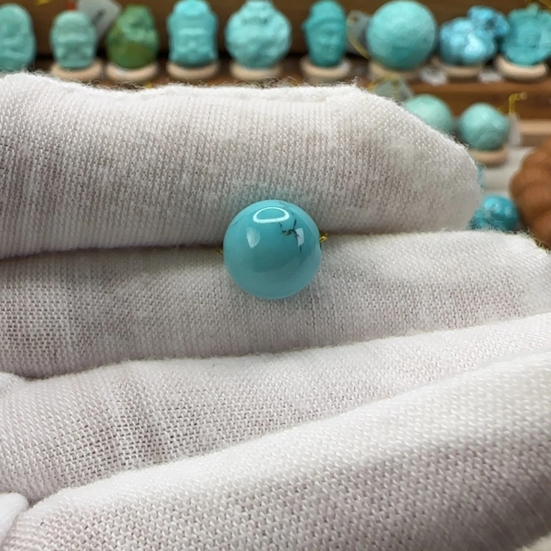 绿松石圆珠9.7mm未镶嵌