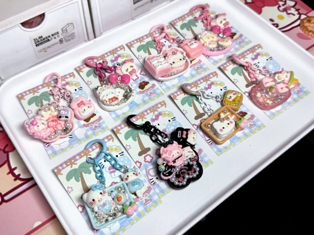 闹闹手作食玩树脂可爱钥匙扣包包挂件 直播间自选