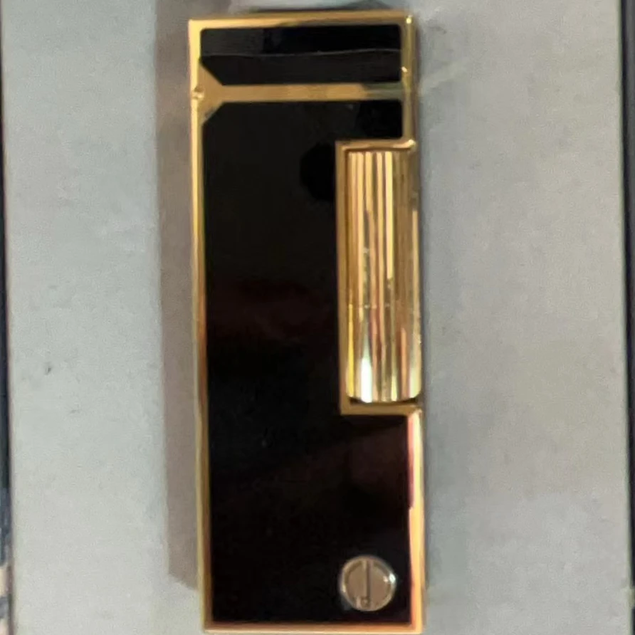 DXL5代金边黑漆充气打火机