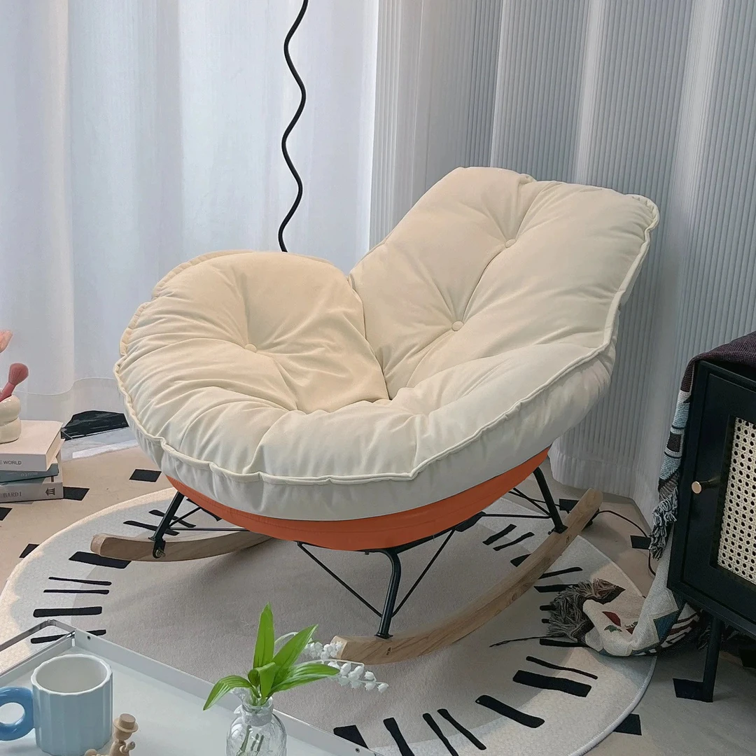 【企鹅摇摇椅】轻奢懒人沙发单人蜗牛摇椅家用阳台客厅卧室休闲躺椅