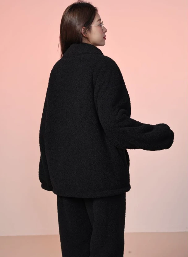 悦沫2024新升级软糯云朵绒熊猫绒加绒加加厚休闲运动家居服睡衣预