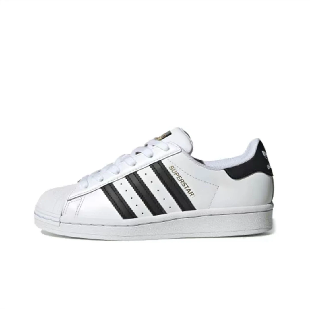 adidas originals Superstar J 经典款金标贝壳 板鞋 大童 FU7712